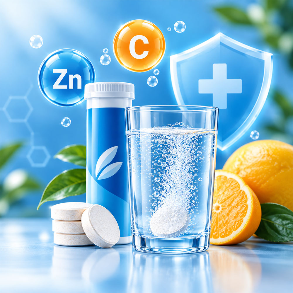 مزایای قرص جوشان زینک پلاس ویتامین C